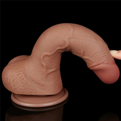 00993 | Pênis Realístico 19,5x3,5 cm - Sliding Skin Dual Layer Dong Flesh - LOVETOY