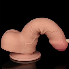 00996 | Pênis Realístico 18,3x3,5 cm - Sliding Skin Dual Layer Dong Flesh - LOVETOY