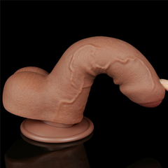 00996 | Pênis Realístico 18,3x3,5 cm - Sliding Skin Dual Layer Dong Flesh - LOVETOY