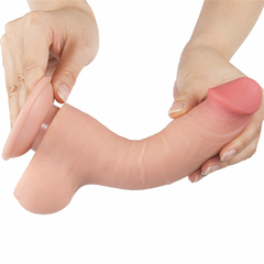 00999 | Pênis Realístico 20x3,9 cm - Sliding Skin Dual Layer Dong Flesh - LOVETOY na internet