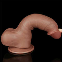 00999 | Pênis Realístico 20x3,9 cm - Sliding Skin Dual Layer Dong Flesh - LOVETOY