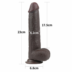 01023 | Prótese realística 23 cm, com camada de dupla densidade, macio por fora e interior firme, possui escroto, veias salientes e ventosa de fixação - LOVETOY na internet