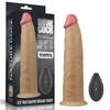 01105 | Pênis Dupla Densidade Rotativo com controle remoto 22,5x4,9 cm Dual Layered Platinum Silicone Rotator - LOVETOY