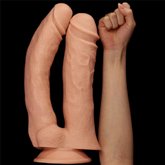 01136 | Pênis Duplo Gigante Realístico 33-30cm 12'' Realistic Mega Double Dildo - LOVETOY - E-VARIEDADES