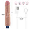 01147 | Pênis Realístico Recarregável com 10 Modos de Vibração - 23,7 x 4,8cm - 9,5" REAL SOFTEE Vibrating Dildo - LOVETOY