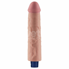 01147 | Pênis Realístico Recarregável com 10 Modos de Vibração - 23,7 x 4,8cm - 9,5" REAL SOFTEE Vibrating Dildo - LOVETOY - E-VARIEDADES