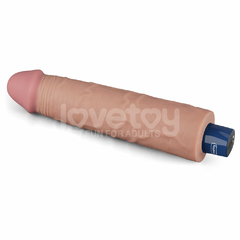 01147 | Pênis Realístico Recarregável com 10 Modos de Vibração - 23,7 x 4,8cm - 9,5" REAL SOFTEE Vibrating Dildo - LOVETOY