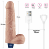 01148 | Pênis Realístico Recarregável com 10 Modos de Vibração - 22,6 x 4,8cm - 9,0" REAL SOFTEE Vibrating Dildo - LOVETOY