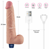 01150 | Pênis Realístico Recarregável com 10 Modos de Vibração - 27,2 x 5,3cm - 10,5" REAL SOFTEE Vibrating Dildo - LOVETOY