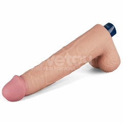 Imagem do 01150 | Pênis Realístico Recarregável com 10 Modos de Vibração - 27,2 x 5,3cm - 10,5" REAL SOFTEE Vibrating Dildo - LOVETOY