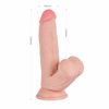 01167 | Pênis Realístico com Bolas Balançantes 23x5 cm - 9" Knight Cock 3D Triple Density Dildo With Swinging Balls - VSCN VELTY