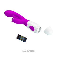 01228 | Vibrador com estimulador clitoriano em formato de de borboleta,dois motores que com 30 vibrações - PRETTY LOVE na internet