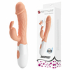 01258 | Vibrador com detalhe de glande em sua ponta, estimulador clitoriano em formato de coelho, com 30 modos de vibração. - PRETTY LOVE