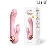 01273 | Vibrador de ponto G. Possui estimulador de clítoris, no estilo de língua, com 10 modos de vibração e função de aquecimento - LILO