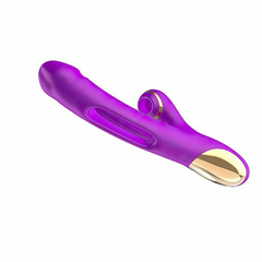 01356 | Vibrador Com Estimulador De Clitóris e com Vibração, Pulsação e Tapa - YOUVIBE na internet