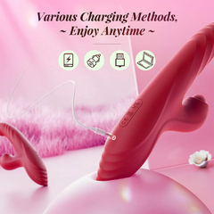 01360 | Vibrador Com Estimulador De Clitóris E Com Vibração, Vai E Vem, Tapa E Aquecimento - VIPMIX - comprar online