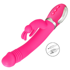 01362 | Vibrador Rabbit Ponto G Recarregável com 36 Modos de Vibração e com Aquecimento - VIPMIX na internet