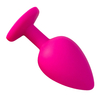 01395 | Plug Anal em Silicone com Pedra - Tamanho G - VIPMIX