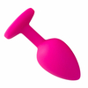 01403 | Plug Anal em Silicone com Pedra - Tamanho P - VIPMIX