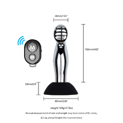 Imagem do 01570 | Plug Anal de Aço com 10 modos de vibração e Controle Remoto - VIPMIX