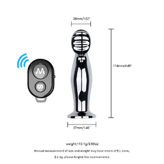 01570 | Plug Anal de Aço com 10 modos de vibração e Controle Remoto - VIPMIX