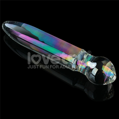 01609 | Penetrador de Vidro - 18,4cm Twilight Gleam Glass Dildo- Alluring Arc - LOVETOY na internet