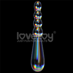 01610 | Penetrador de Vidro - 19 cm Twilight Gleam Glass Dildo- Rising Ripples - LOVETOY - comprar online