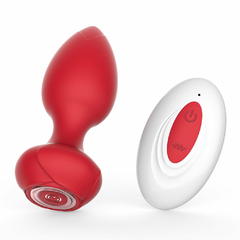 01612 | Plug Anal em silicone com 10 Modos de Vibração e Controle Remoto sem Fio - YOUVIBE na internet