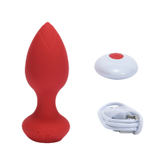 01612 | Plug Anal em silicone com 10 Modos de Vibração e Controle Remoto sem Fio - YOUVIBE - E-VARIEDADES