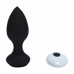 01612 | Plug Anal em silicone com 10 Modos de Vibração e Controle Remoto sem Fio - YOUVIBE - E-VARIEDADES