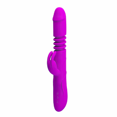 01780 | Vibrador rotativo recarregável com movimentos vai e vem com 12 modos de vibração e 4 modos de rotação - PRETTY LOVE - comprar online