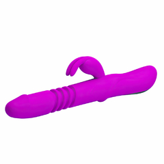 01780 | Vibrador rotativo recarregável com movimentos vai e vem com 12 modos de vibração e 4 modos de rotação - PRETTY LOVE na internet