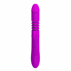 01780 | Vibrador rotativo recarregável com movimentos vai e vem com 12 modos de vibração e 4 modos de rotação - PRETTY LOVE na internet