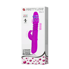 Imagem do 01780 | Vibrador rotativo recarregável com movimentos vai e vem com 12 modos de vibração e 4 modos de rotação - PRETTY LOVE