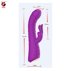 01787 | Vibrador de Ponto G e Clitóris com vai e vem - NV TOYS