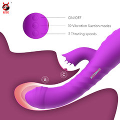 01789 | Vibrador de Ponto G e Clitóris com vai e vem - NV TOYS na internet