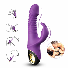 01791 | Vibrador Rabbit Vai e Vem Recarregável com 9 Modos de Vibração - USK - comprar online