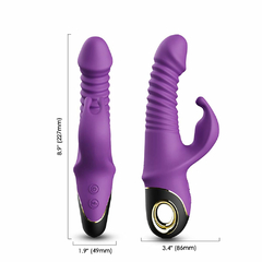 01791 | Vibrador Rabbit Vai e Vem Recarregável com 9 Modos de Vibração - USK na internet