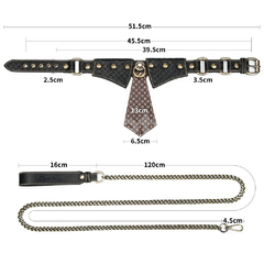 01826 | Coleira com Guia Exclusive Collar - Rebellion Reign Collar - LOVETOY