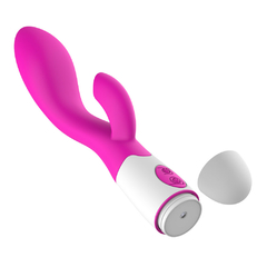 01968 | Vibrador ponto G com 30 modos vibração, feito em silicone, possui dois motores que funcionam alternadamente - YOUVIBE