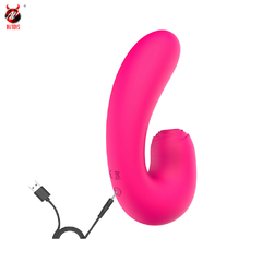 02047 | Vibrador de ponto G. Possui 2 motores ,Com 6 modos de vibração em formato de bater na ponta e 6 modos de pulsação no estimulador,3 níveis de velocidade - NV TOYS - comprar online