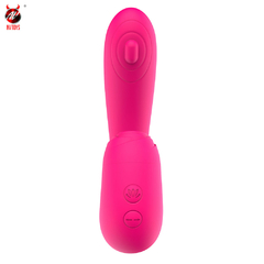 02047 | Vibrador de ponto G. Possui 2 motores ,Com 6 modos de vibração em formato de bater na ponta e 6 modos de pulsação no estimulador,3 níveis de velocidade - NV TOYS na internet