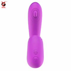 02047 | Vibrador de ponto G. Possui 2 motores ,Com 6 modos de vibração em formato de bater na ponta e 6 modos de pulsação no estimulador,3 níveis de velocidade - NV TOYS - E-VARIEDADES