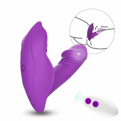 Imagem do 02085 | Vibrador Ponto G com Estimulador Clitoriano com Controle Remoto - USK