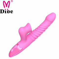 02180 | Vibrador recarregável vai e vem, possui 7 modos de vibração e 7 modos de movimentos de vai e vem - DIBE