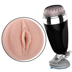 02227 | Masturbador Masculino Lanterna Cyberskin com ventosa-X5 CUP, em formato de vagina - VIPMIX