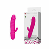 02257 | Vibrador ponto G com estimulador lateral feito de silicone. Possui 10 modos de vibração - PRETTY LOVE