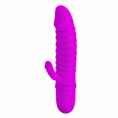 Imagem do 02257 | Vibrador ponto G com estimulador lateral feito de silicone. Possui 10 modos de vibração - PRETTY LOVE