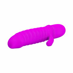 02257 | Vibrador ponto G com estimulador lateral feito de silicone. Possui 10 modos de vibração - PRETTY LOVE na internet