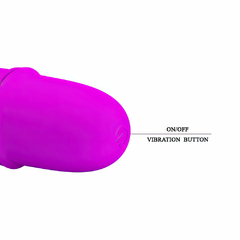 02257 | Vibrador ponto G com estimulador lateral feito de silicone. Possui 10 modos de vibração - PRETTY LOVE - loja online